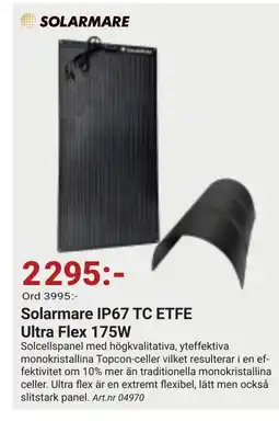 Erlandsons Brygga Solarmare ip67 tc etfe ultra flex 175w erbjuda