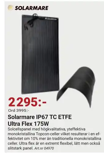 Erlandsons Brygga Solarmare ip67 tc etfe ultra flex 175w erbjuda