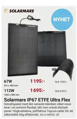 Erlandsons Brygga Solarmare ip67 etfe ultra flex erbjuda