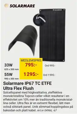 Erlandsons Brygga Solarmare ip67 tc etfe ultra flex flush erbjuda