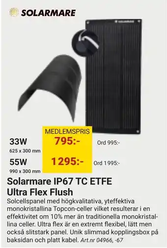 Erlandsons Brygga Solarmare ip67 tc etfe ultra flex flush erbjuda