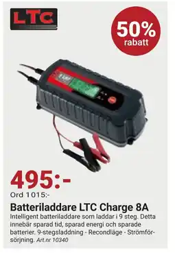 Erlandsons Brygga Batteriladdare LTC Charge 8A erbjuda