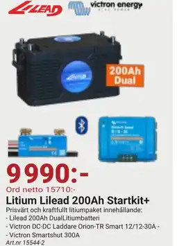 Erlandsons Brygga Litium Lilead 200Ah Startkit+ erbjuda