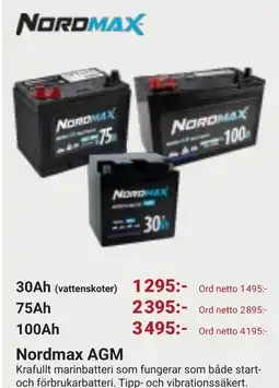 Erlandsons Brygga Nordmax AGM erbjuda