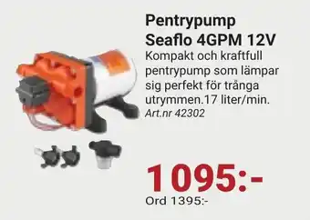 Erlandsons Brygga Pentrypump seaflo 4gpm 12v erbjuda
