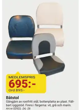 Erlandsons Brygga Båtstol erbjuda