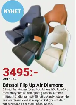 Erlandsons Brygga Båtstol Flip Up Air Diamond erbjuda