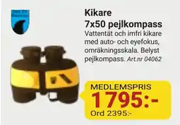 Erlandsons Brygga Kikare 7x50 pejlkompass erbjuda