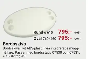 Erlandsons Brygga Bordsskiva erbjuda