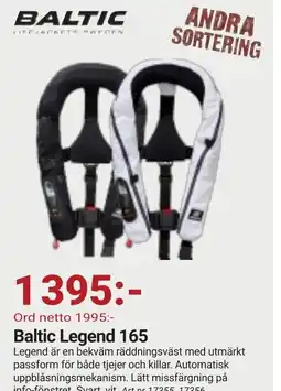 Erlandsons Brygga Baltic Legend 165 erbjuda