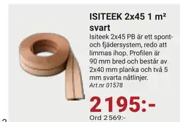 Erlandsons Brygga Isiteek 2x45 1 m² svart erbjuda