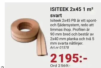 Erlandsons Brygga Isiteek 2x45 1 m² svart erbjuda