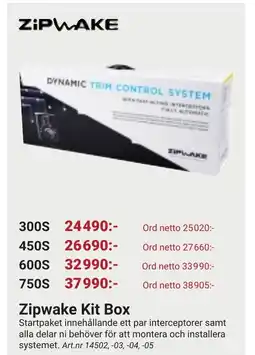 Erlandsons Brygga Zipwake Kit Box erbjuda