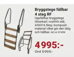 Erlandsons Brygga Bryggstege fällbar 4 steg RF erbjuda