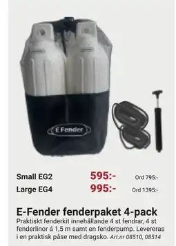 Erlandsons Brygga E-Fender fenderpaket 4-pack erbjuda