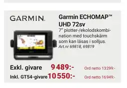 Erlandsons Brygga Garmin echomap™ uhd 72sv erbjuda