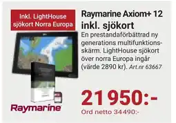 Erlandsons Brygga Raymarine Axiom+ 12 inkl. sjökort erbjuda