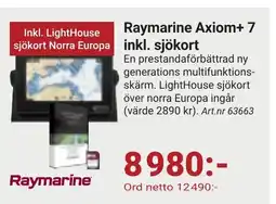 Erlandsons Brygga Raymarine Axiom+ 7 inkl. sjökort erbjuda