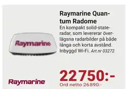 Erlandsons Brygga Raymarine Quan- tum Radome erbjuda