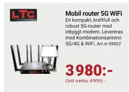 Erlandsons Brygga Mobil router 5G WiFi erbjuda