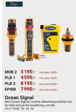 Erlandsons Brygga Ocean Signal erbjuda