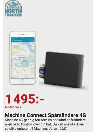 Erlandsons Brygga Machine Connect Spårsändare 4G erbjuda