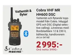 Erlandsons Brygga Cobra VHF MR HH600 DSC erbjuda