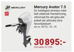 Erlandsons Brygga Mercury Avator 7.5 erbjuda