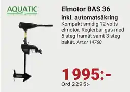 Erlandsons Brygga Elmotor BAS 36 inkl. automatsäkring erbjuda