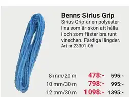 Erlandsons Brygga Benns Sirius Grip Sirius Grip erbjuda