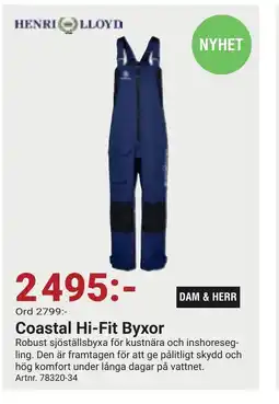 Erlandsons Brygga Coastal Hi-Fit Byxor erbjuda