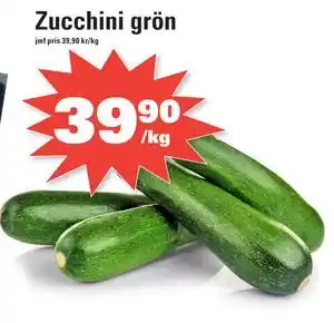 Zucchini grön