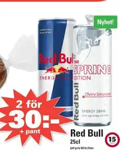 Nära dej Red Bull ENERGIDRYCK erbjuda