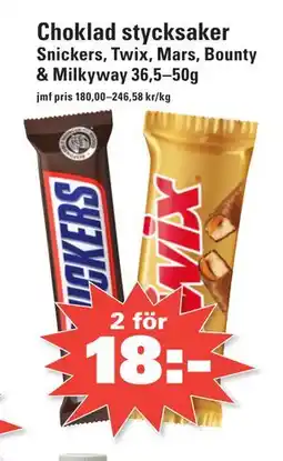 Nära dej Choklad stycksaker erbjuda