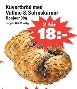 Nära dej Kuvertbröd med Vallmo & Solroskärnor erbjuda
