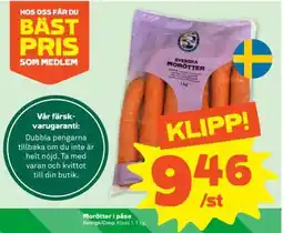 Coop MORÖTTER I PÅSE erbjuda