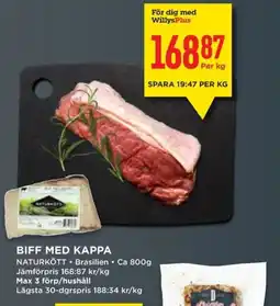 Willys Biff med kappa erbjuda