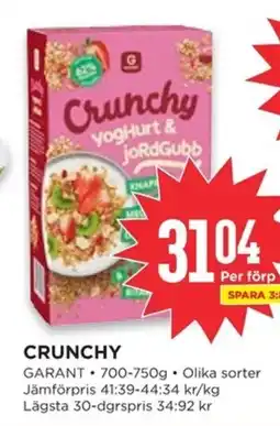 Willys GARANT Crunchy erbjuda