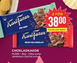 Willys FAZER Chokladkakor erbjuda