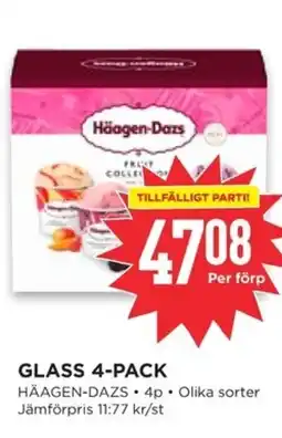 Willys HÄAGEN-DAZS Glass 4-pack erbjuda