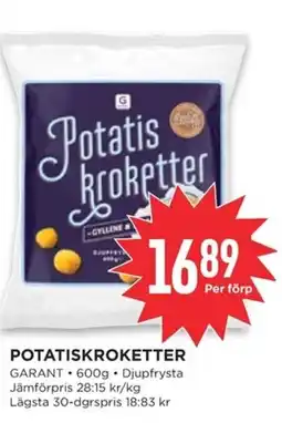 Willys GARANT Potatiskroketter erbjuda