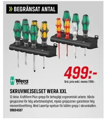 Skruvmejselset wera XXL