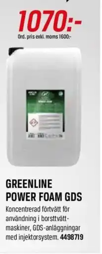 Swedol Greenline power foam GDS erbjuda
