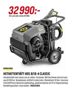 Swedol KÄRCHER Hetvattentvätt HDS 8/18-4 classic erbjuda
