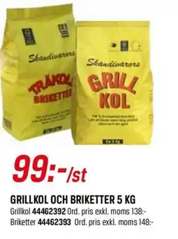 Swedol Grillkol och briketter erbjuda
