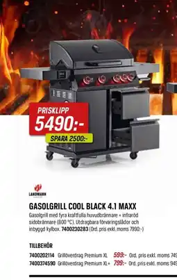Swedol Gasolgrill cool black 4.1 maxx erbjuda