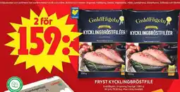 ICA Maxi Guldfågeln Fryst kycklingbröstfilé erbjuda