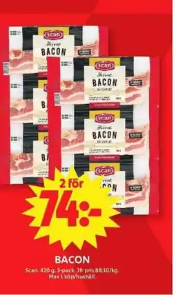 ICA Maxi Scan Bacon erbjuda