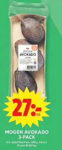 ICA Maxi ICA Mogen avokado 3-pack erbjuda