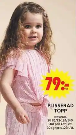 ICA Maxi Plisserad topp erbjuda